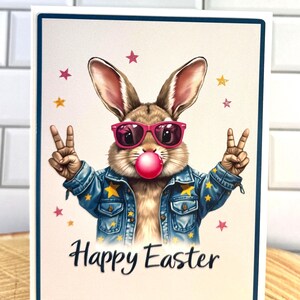 Coole Hasen Osterkarte – Frohe Ostern mit Attitüde