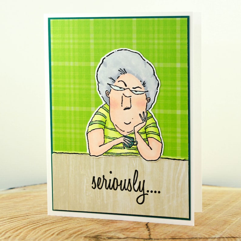 Gossip Card Ladies Birthday Card Funny Friend Birthday Handmade Happy Birthday Card Seniors Birthday Card Funny Blank Card