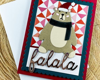 Christmas Bear falala Card