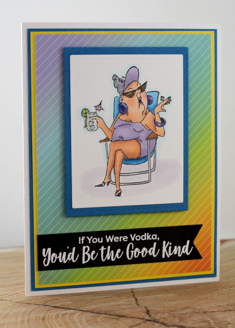Ladies Birthday Purple Handmade Happy Birthday Card Funny Birthday Card Funny Friend Birthday Card Seniors Birthday BFF Birthday Card