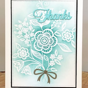 Carte de remerciement, carte de remerciement florale, carte d'appréciation florale, carte de remerciement du Canada