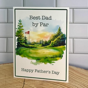 Best Dad by Par – Carta da golf per la festa del papà