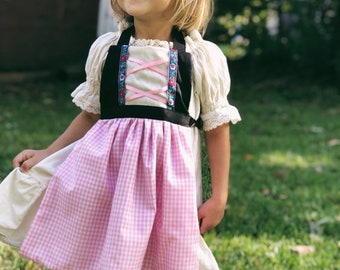 Oktoberfest Bavarian Dirndl Apron. Toddler / girl costume.