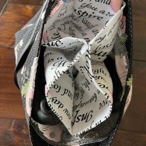 Add a divider with pockets to any dance shoe bag from my shop! Choose print at checkout! Divider will be sewn inside the bag that you choose