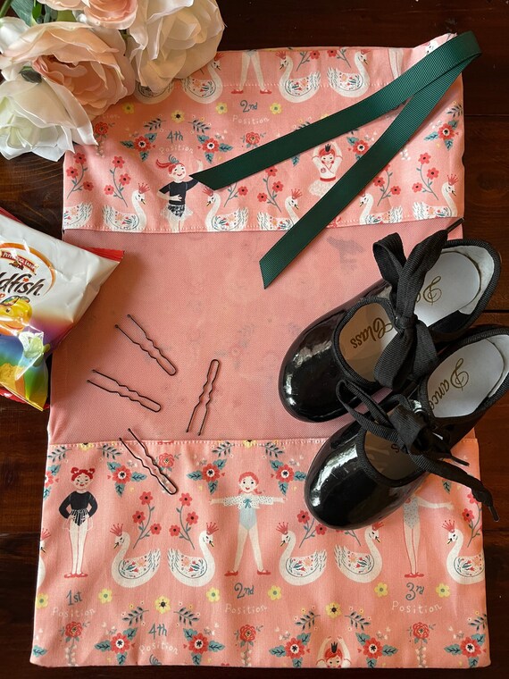 Pointe or Tap Shoe Bag Upscale Dance Shoe Bag Mesh Dance Etsy