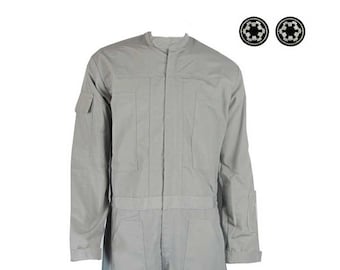 IMPERIAL GRAY FLIGHTSUIT - Quality - at-at or at-st pilot - Perfect for your Star Wars Costume