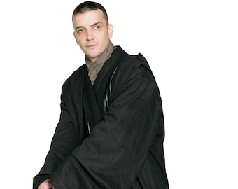 SITH / JEDI ROBE Only - Black - Replica Jedi Robe - Big, Thick and Beautiful - Perfect for your Star Wars Costume - Top Seller