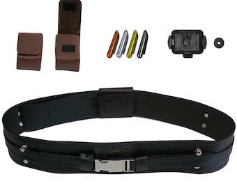 ANAKIN SKYWALKER BUNDLE - Black - 1 x Belt, 2 x Pouches, 4 x Food Caps, 1 x Covertec + wheel - Perfect for your Star Wars Costume