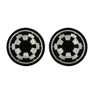 IMPERIAL PATCHES x 2 - Sew-On Imperial Patches - Set of 2 - Perfect for your Star Wars Costume / Cosplay