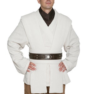 OBI Wan KENOBI tuniekkostuum - replicakwaliteit - jas, shirt, tabbards, sjerp, broek - perfect voor je Star Wars-kostuum/cosplay