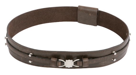 Star Wars Dark Brown Faux Leather Belt with Silver Detail Standard Jedi Belt - DARK BROWN - High-quality Leather  main image 3