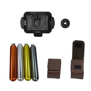 JEDI BELT ACCESSORY Bundle - 2 x Pouches - 4 x Food Capsules - 1 x Lightsaber Covertec Clip + wheel Perfect for your Star Wars Costume Belt