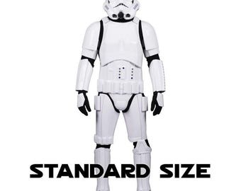 STORMTROOPER COSTUME - Fully Strapped with Soft Parts, Neck Seal, Bodysuit + Gloves - Ready to Wear Stormtrooper Costume - STANDARD Size