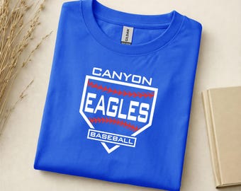 Custom Baseball Fan Shirt: Personalized with School, Mascot, Name, Number