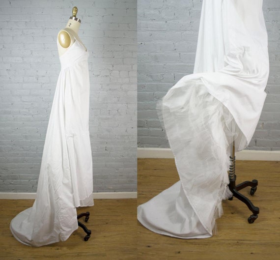 Boho simple wedding dress | Lace and chiffon wedd… - image 8