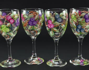 unique hand painted wine glasses themed wine set of four hand painted wine glasses colorful grape clusters painted wine glasses etsy unique hand painted wine glasses themed wine set of four hand painted wine glasses colorful grape clusters painted wine glasses etsy