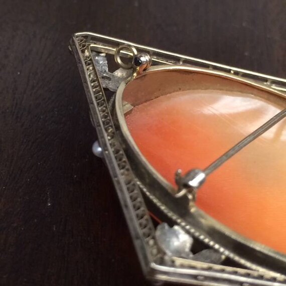 Antique, Art Deco Cameo PendantBrooch Combination Gem