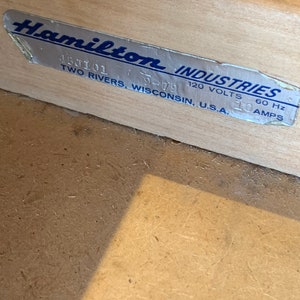 Antique Hamilton Mid Century Oak Mid Century Drafting Table Desk image 10