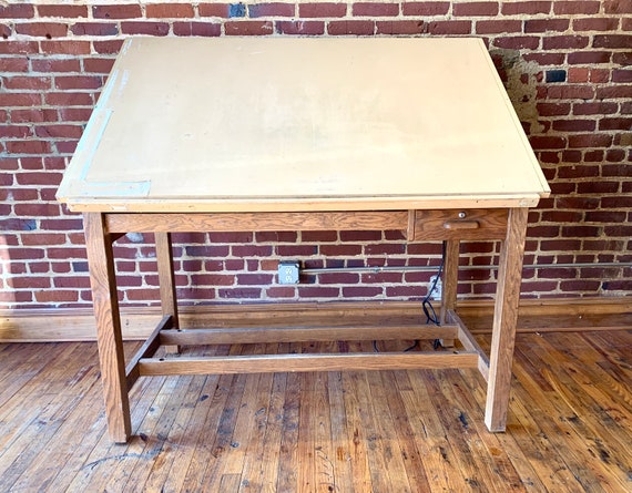 Vintage hamilton drafting table deals