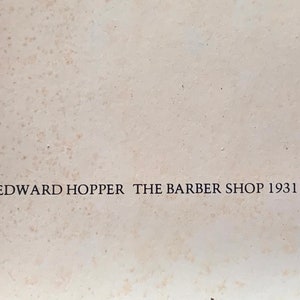 Edward Hopper The Barbershop Original Neuberger Museum Exhibition Poster 1981 image 7
