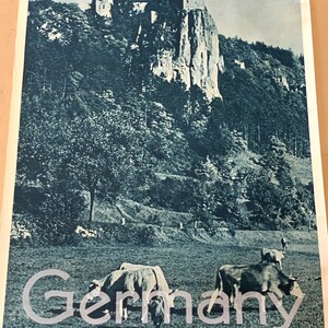 Germany Prunn Castle Bavaria Vintage 1930s Original Travel Poster image 4