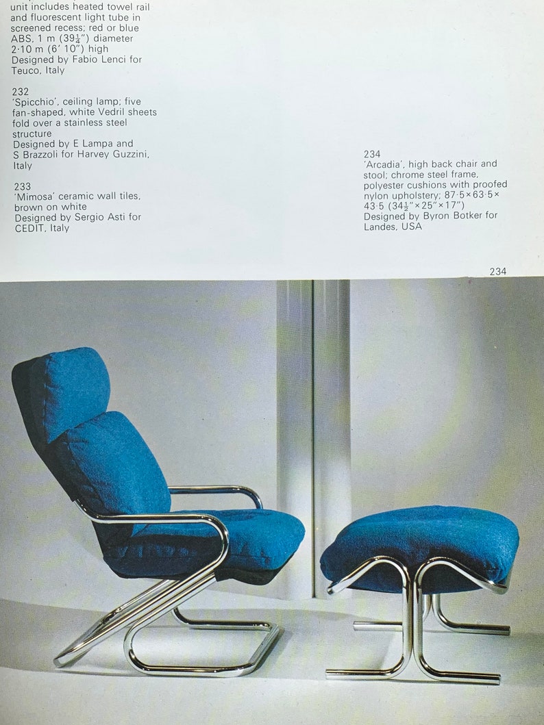 Decorative Art & Modern and Interiors 1974/75 Vol 64, Maria Schofield, 1st Ed HC image 3