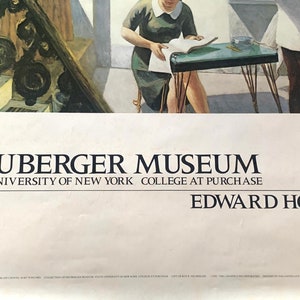 Edward Hopper The Barbershop Original Neuberger Museum Exhibition Poster 1981 image 4