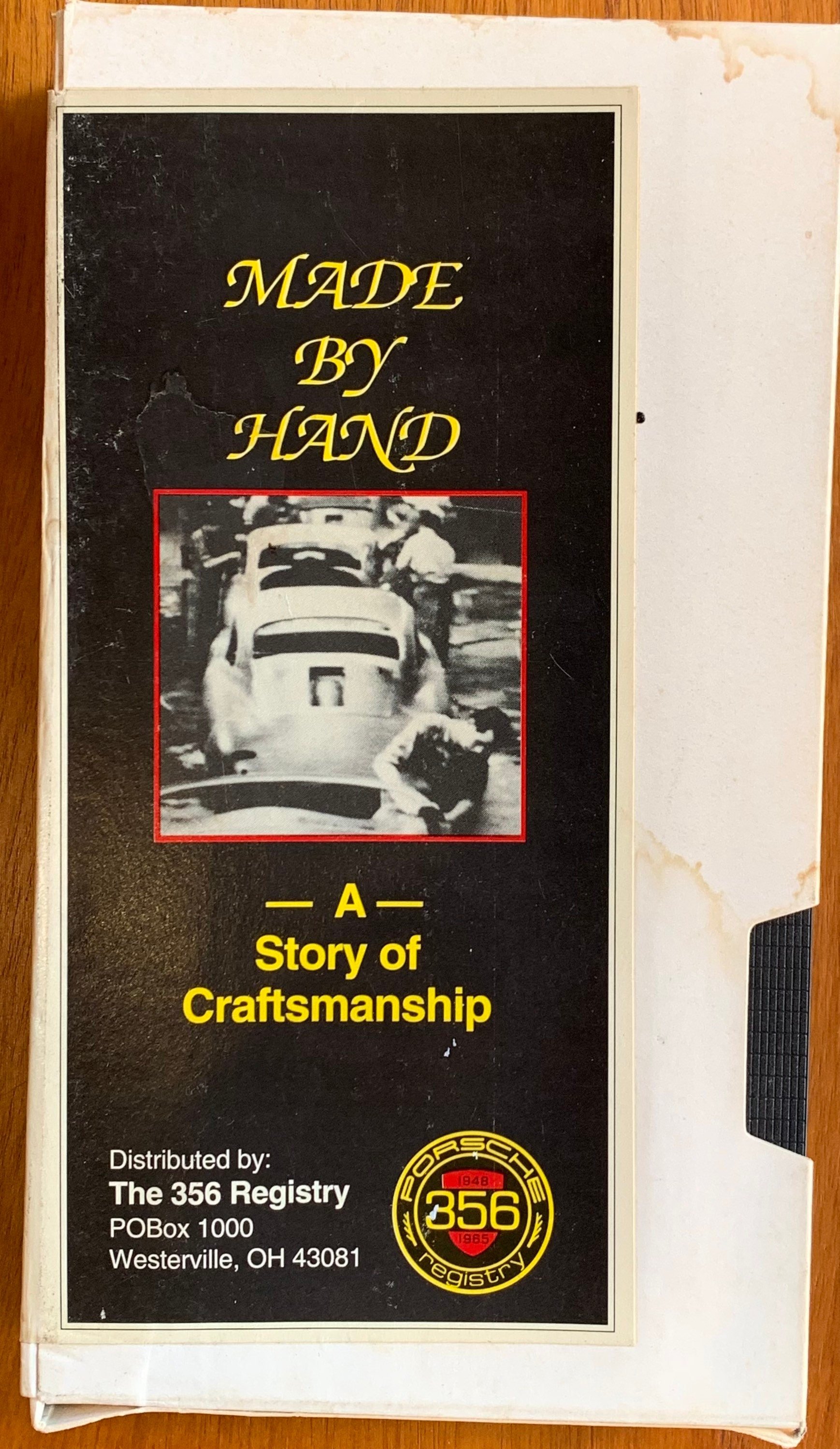 Made By Hand: A Story of Craftsmanship, Vintage Porsche 356 VHS Documentary Tape