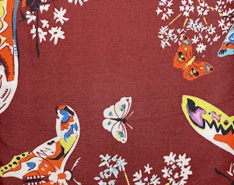 Amy Butler - Alchemy Quilting - Queen Ann's Butterflies - Ruby - HALF YARD