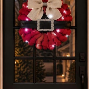 Add LED Lights to Your Burlap Wreath with Timer and Remote