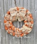 Fall Wreath, Autumn Wreath, Thanksgiving Wreath, Burlap Wreath, Autumn Burlap Wreath, Orange Fall Wreath 