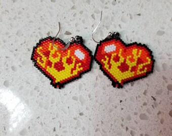 flaming hearts