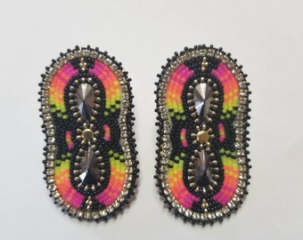 lg neon earrings