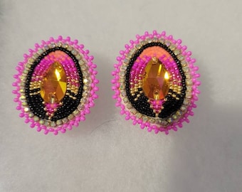 neon pink tear drop