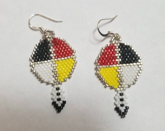 medicine wheel earrings