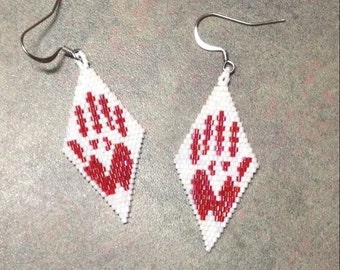 Red Hand earrings