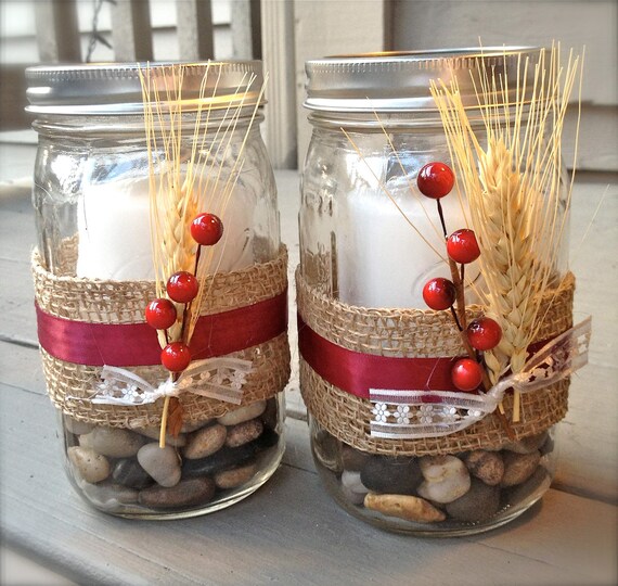 Items similar to Mason Jar Candles on Etsy