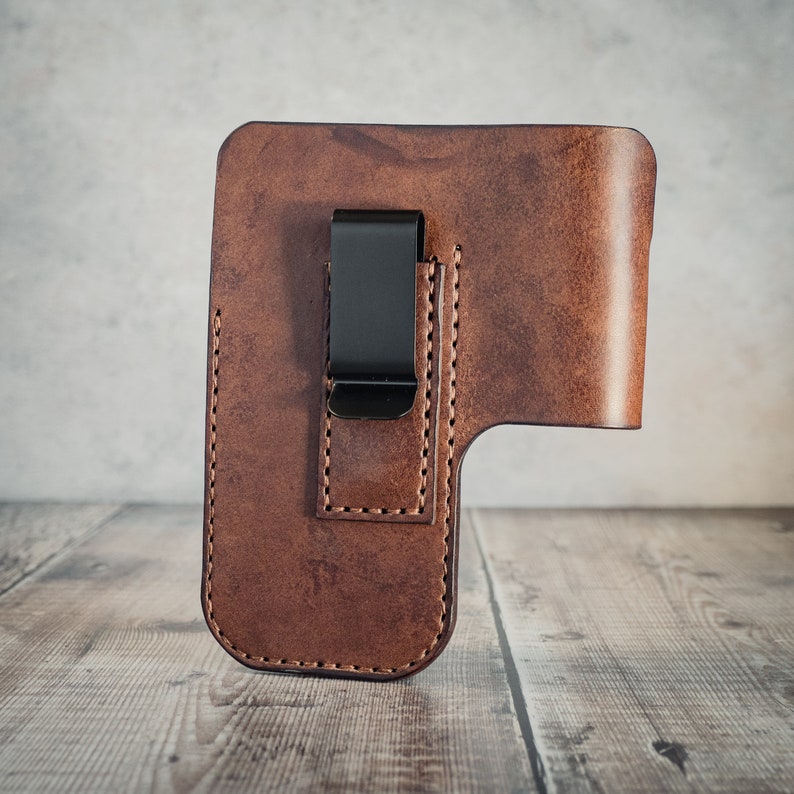 EDC Leather Knife Pouch Every Day Carry Knife Flashlight Etsy