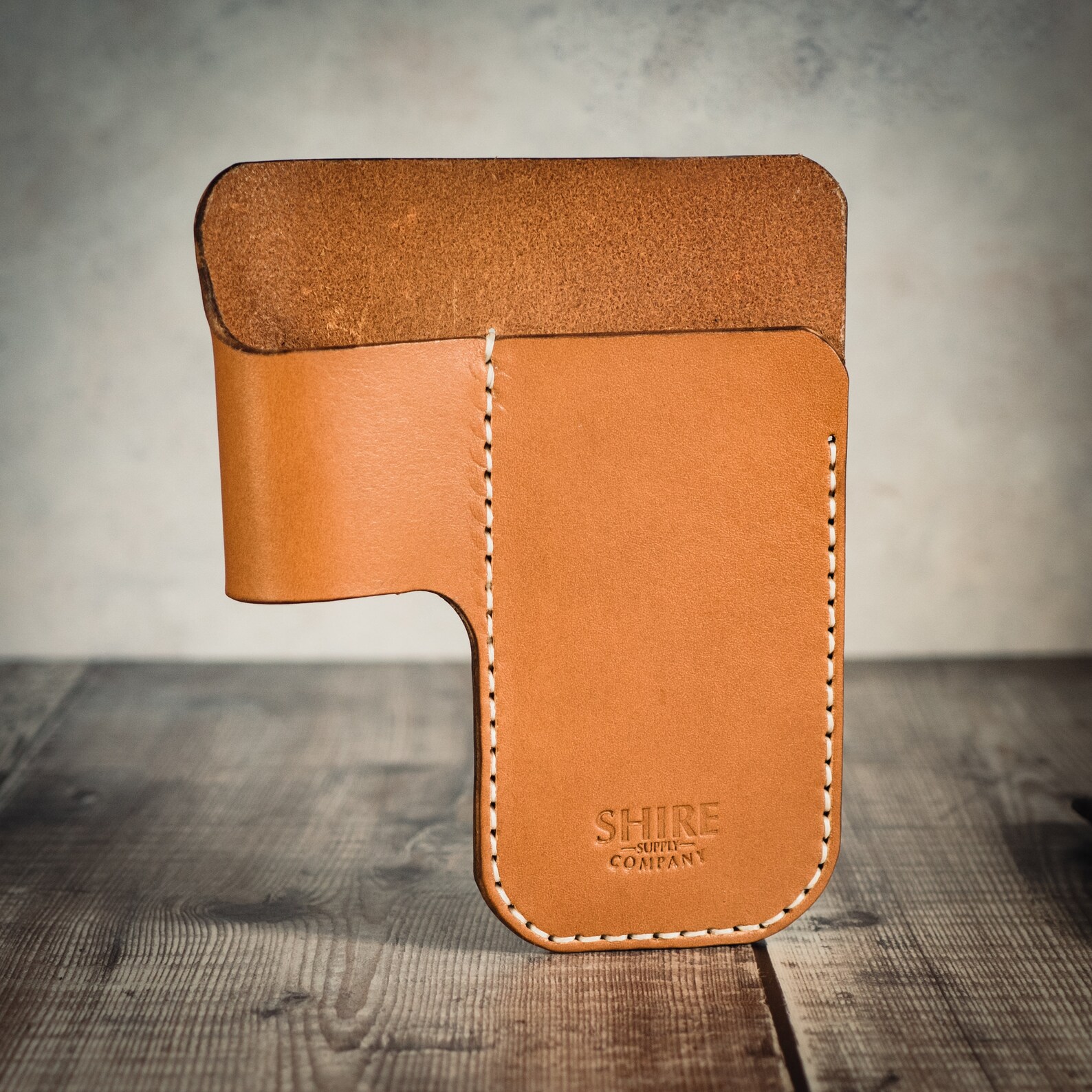 EDC Leather Knife Pouch Every Day Carry Knife Flashlight Etsy