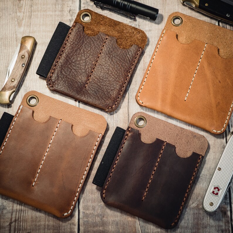 Leather EDC Pocket Slip EDC Pouch Pocket Organizer ...
