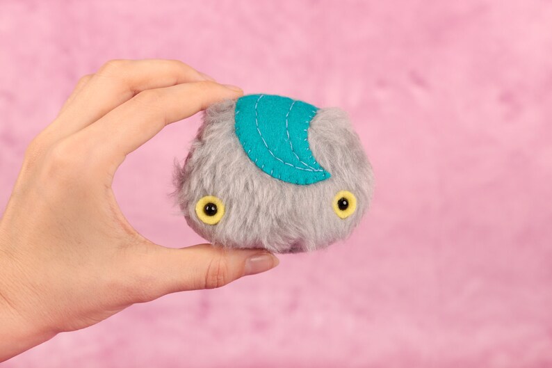 THE POCKETs Rum handmade soft toy plushie crafting silberknoepfchen