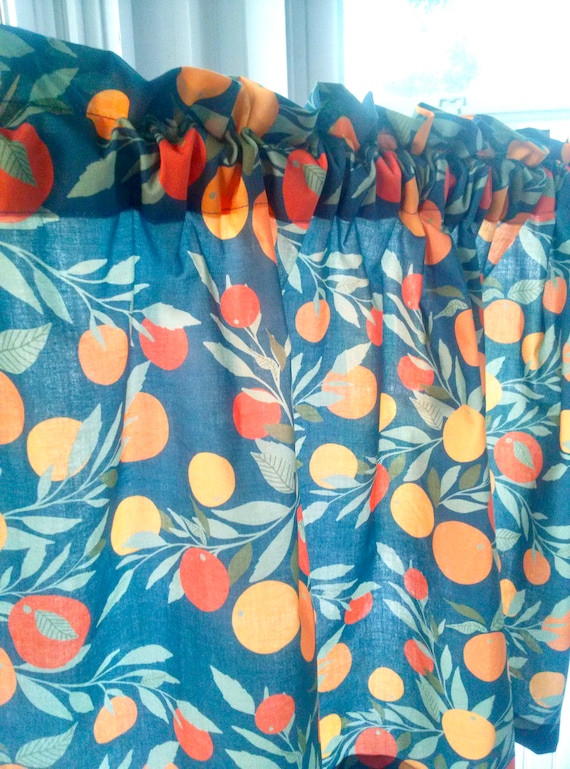 Fruit Kitchen Valances Retro Kitchen Curtainsfarmhouse Etsy