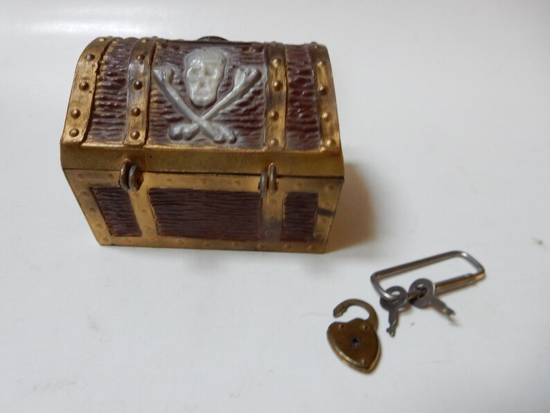 Pirate Treasure Chest Bank Etsy