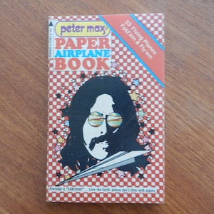 超レア】ピーター・マックス Paper Airplane Book Peter Max Paper