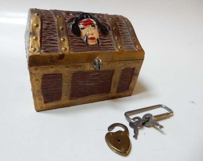 Pirate Treasure Chest Bank Etsy