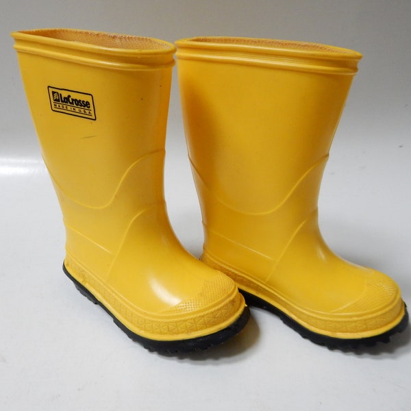 Toddler Sized Yellow LaCrosse Boots