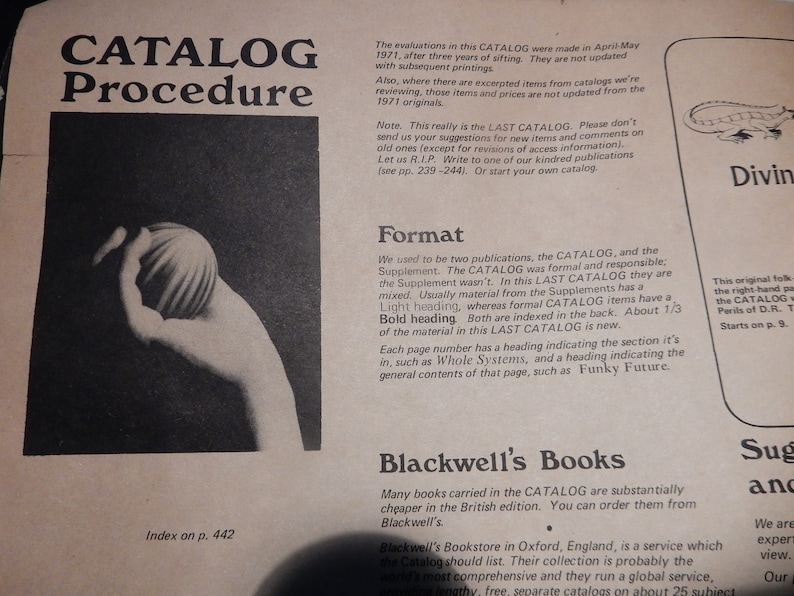 The Last Whole Earth Catalog Access to Tools August 1972 Etsy