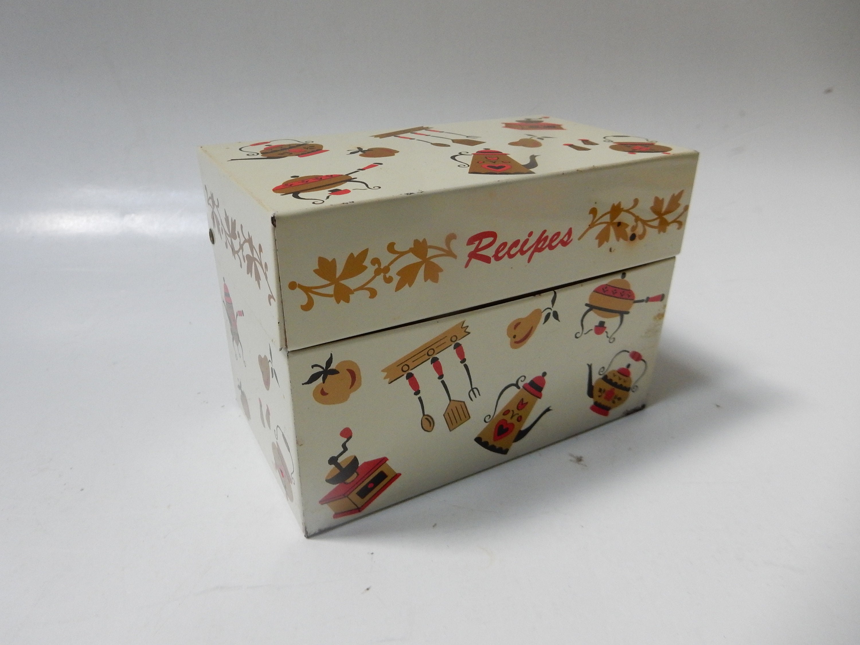 Recipe Index Card Box for 3 X 5 Cards 