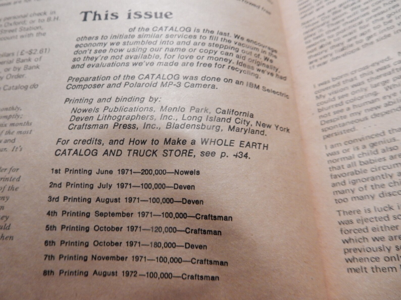 The Last Whole Earth Catalog Access to Tools August 1972 Etsy