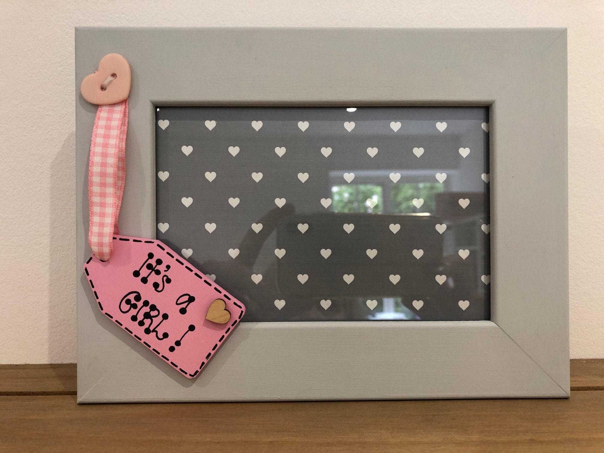 4 x 6 Inch Baby New Pregnancy Scan Wooden Photo Frame Auntie and Uncle Gift